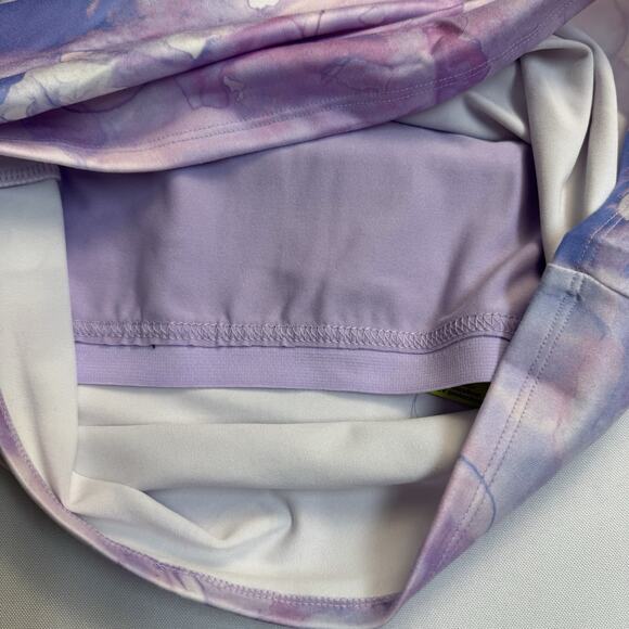 Tek Gear Longline Bra Tank Built in Shelf Bra Girl's Size 14 Plus Pink Purple - Picture 5 of 10